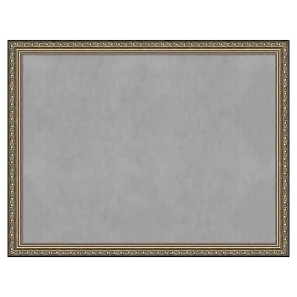 Amanti Art Parisian Silver 26 in. x 20 in. Framed Magnetic Board