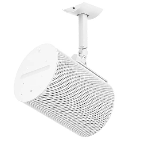 Wall and Ceiling Mount Adjustable Tilt Swivel Bracket for Era 100 Metal Construction White Flexible Installation