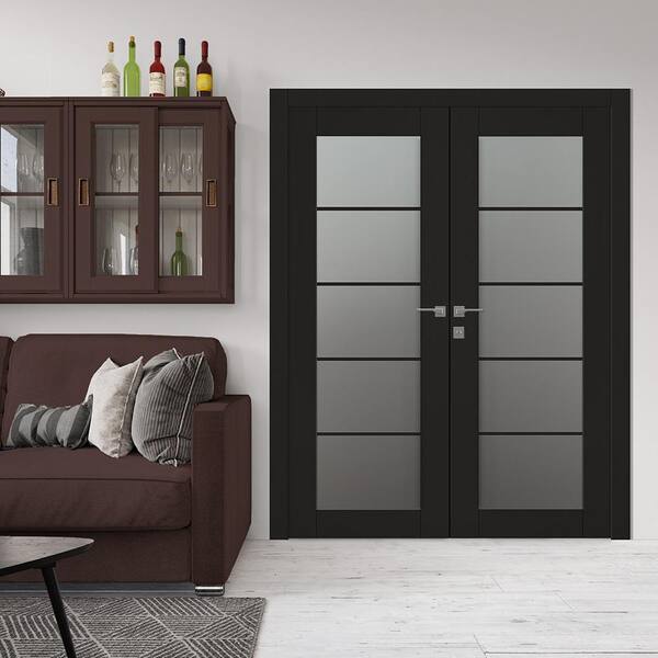 Belldinni Vona 5-Lite 64 in. x 84 in. Right Active 5-Lite Frosted