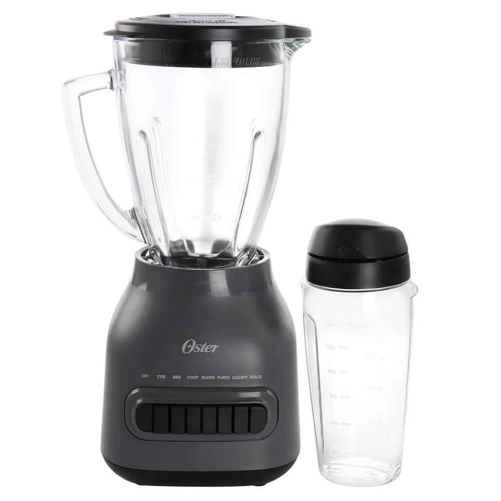 Oster® Classic Series 8-Speed Blender with 6-Cup Glass Jar, Gray