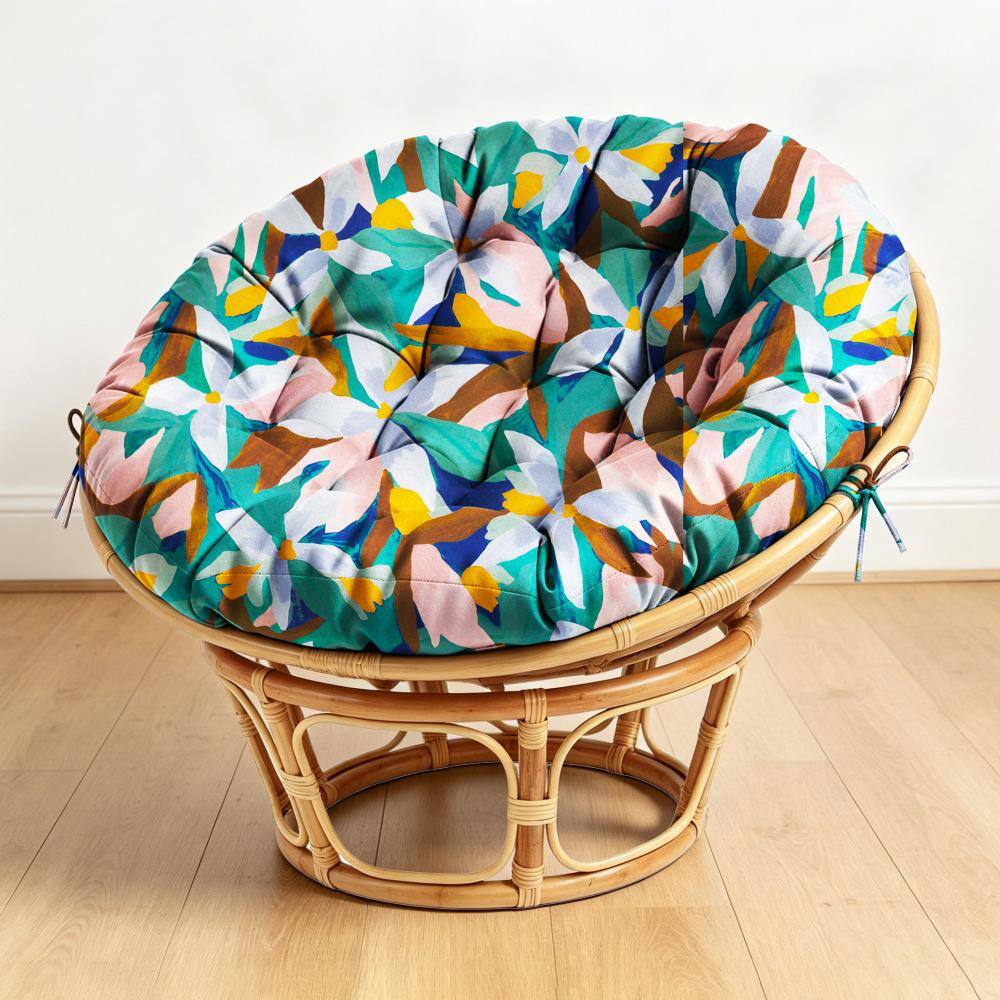 "47""Large Round Tufted Floor Cushion Thick Seat Pad with Ties,Floral" price history on PriceWatchPro