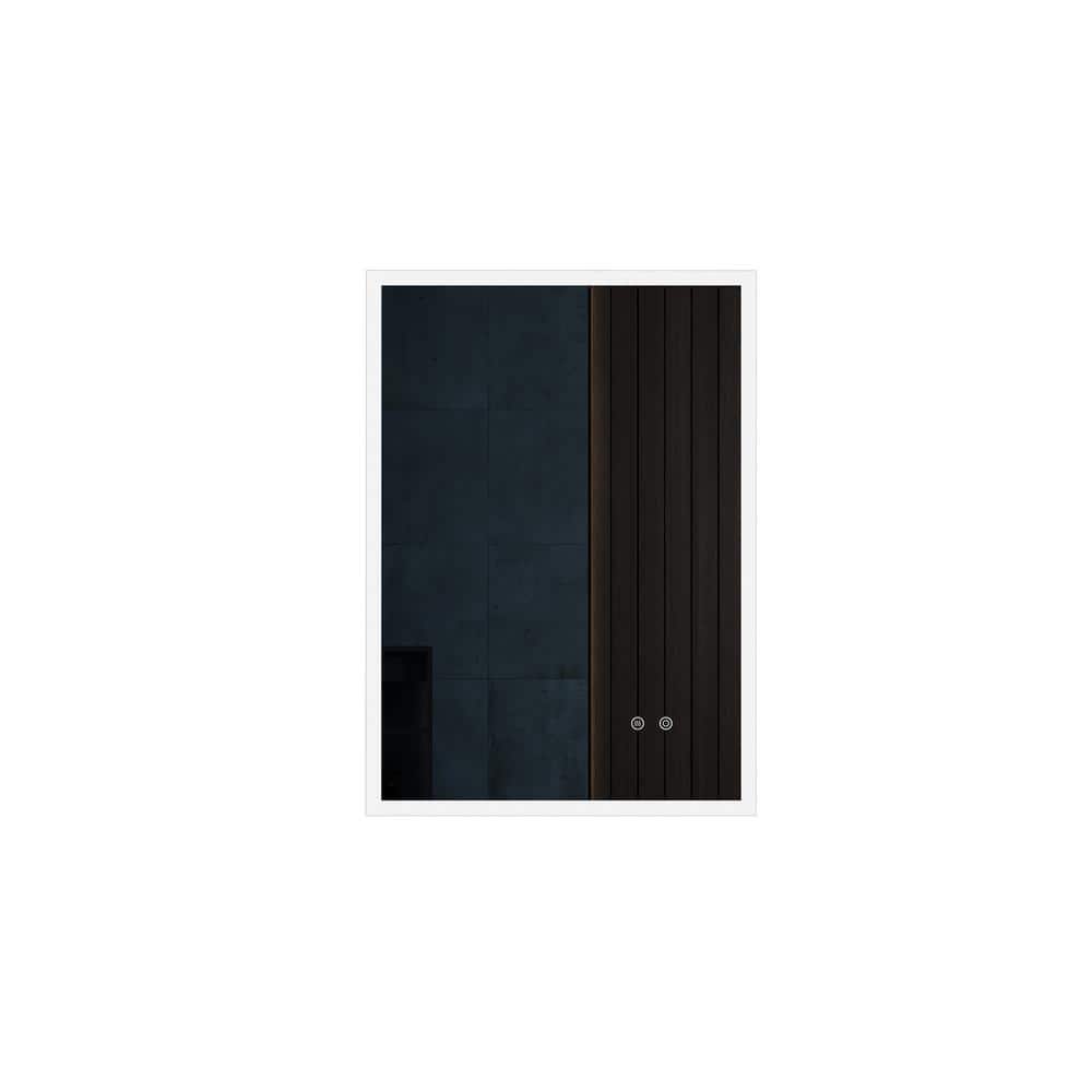 19.7 in. W x 27.6 in. H LED Rectangular Frameless Wall Bathroom Vanity Mirr