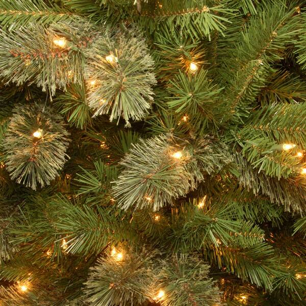 National Tree Company 7 1 2 Ft Tacoma Pine Slim Hinged Artificial Christmas Tree With 500 Clear Lights Tap7 309 75 The Home Depot
