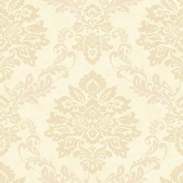 Arthouse Harriet Khaki Beige Damask Wallpaper Sample