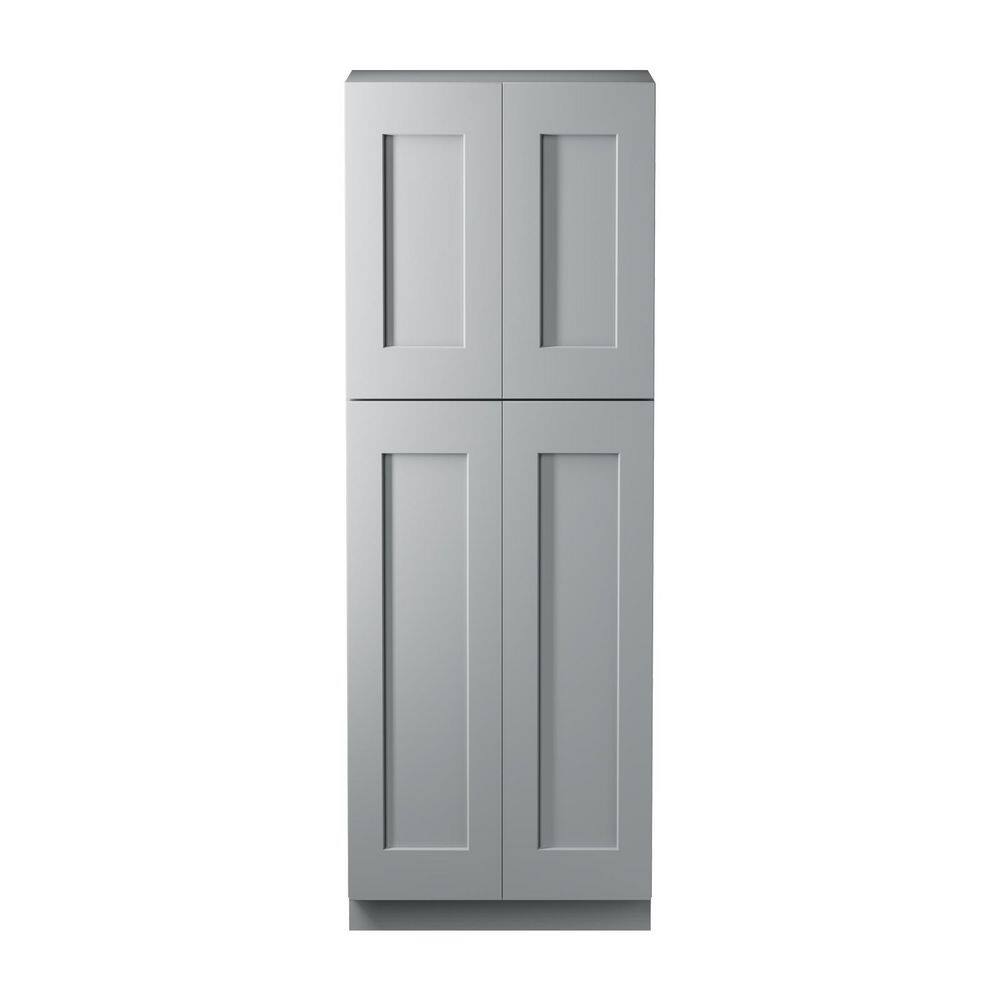 30 in. W x 24 in. D x 84 in. H Plywood Ready to Assemble Floor Base Kitchen Cabinet in Gray with 5 Shelves and 4 Doors price history on PriceWatchPro