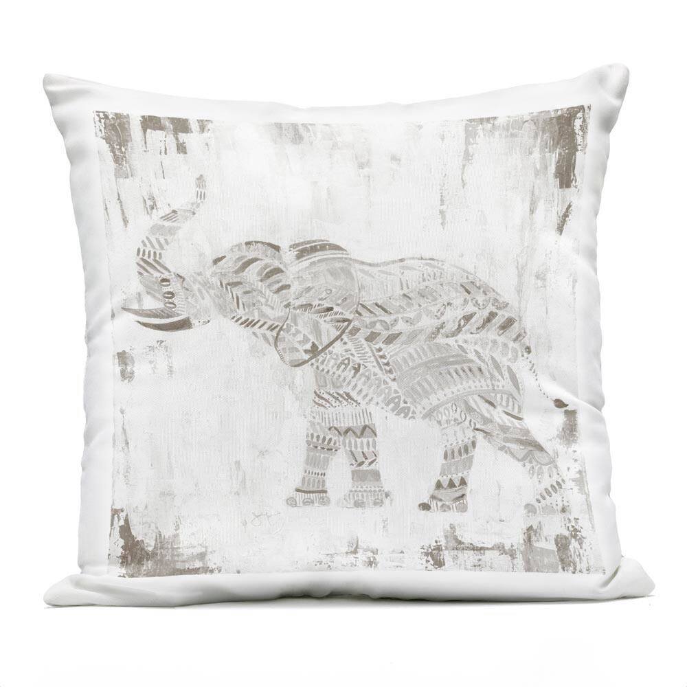 Boho Stripes Elephant Grey Square Outdoor Throw Pillow price history on PriceWatchPro