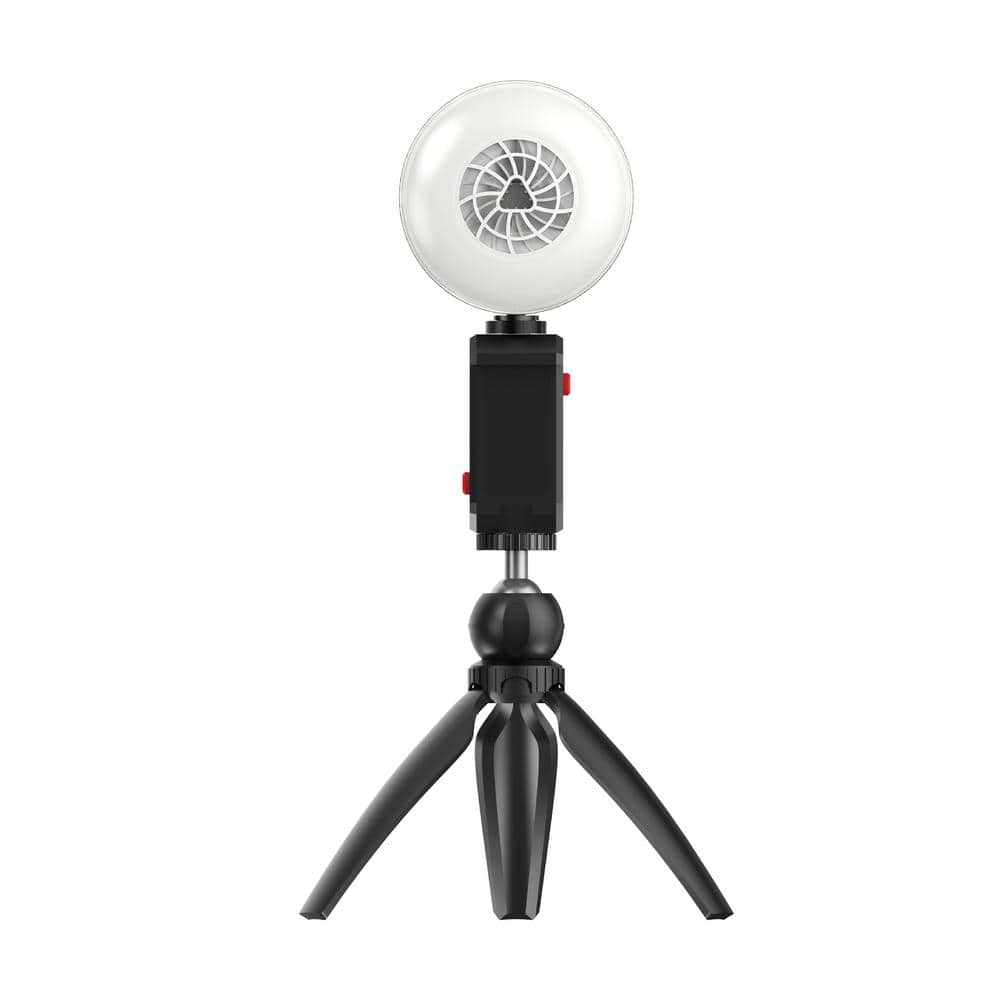 4.41 in. White 10-Watt Dimmable Portable LED Fill Light with Tripod