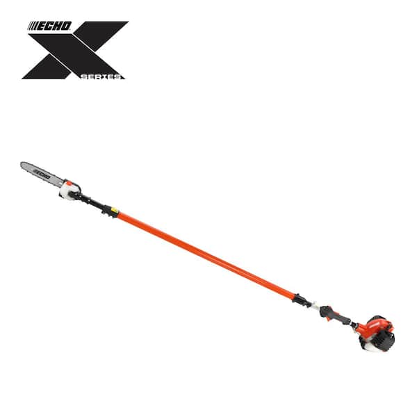 ECHO 12 in. 25.4 cc Gas 2-Stroke X Series Telescoping Power Pole Saw with In-Line Handle and Shaft Extending to 12.1 ft.