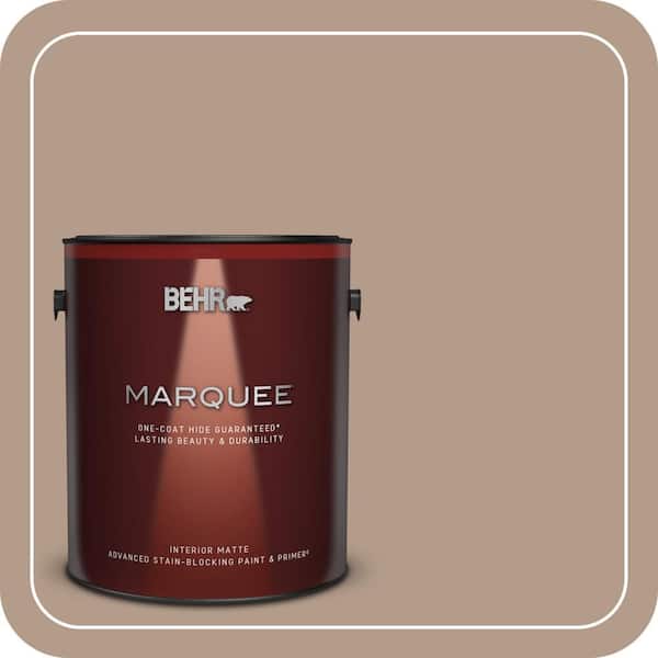 BEHR MARQUEE 1 gal. #PMD-77 Rich Taupe Matte Interior Paint & Primer