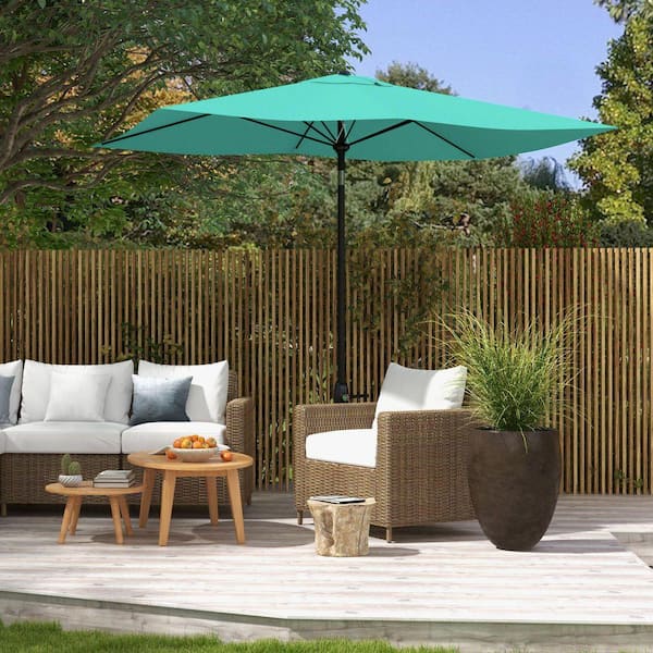 green rectangular patio umbrellas Business & Pleasure Co. The Umbrella it’s perfect for flexible outdoor events Abble 10x6.5ft Crank Rectangular Patio
