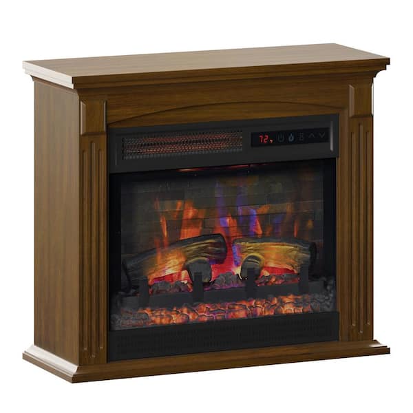 Duraflame 21 50 In Freestanding Wall, Duraflame Infrared Fireplace Mantel