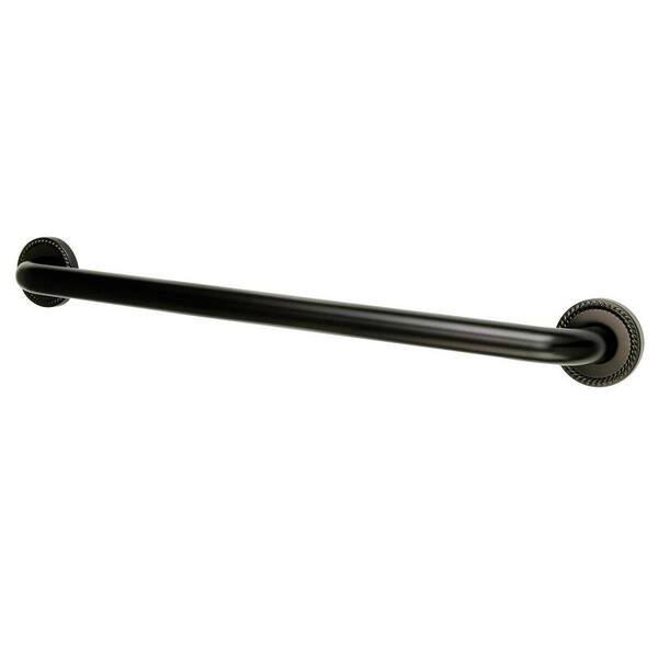 Kingston Brass Roped 16 in. x 1-1/4 in. Grab Bar in Oil Rubbed Bronze