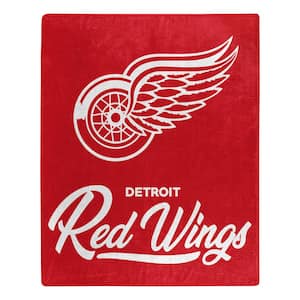 Red Wings Signature Multi Colored Raschel Throw Blanket