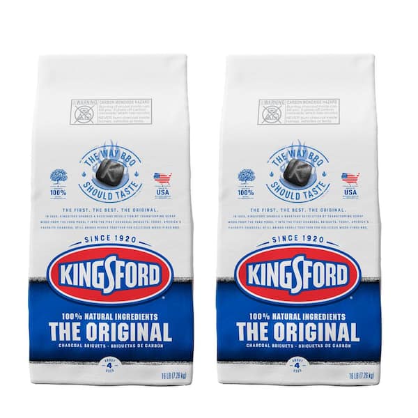 Kingsford 16 lbs. Original BBQ Charcoal Grilling Briquettes (2-Pack)