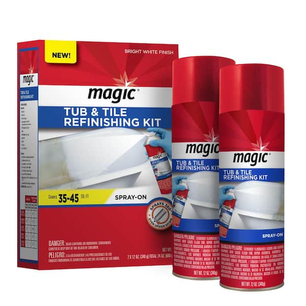 Magic 24 oz. Tub and Tile Refinishing Kit Spray-on in White