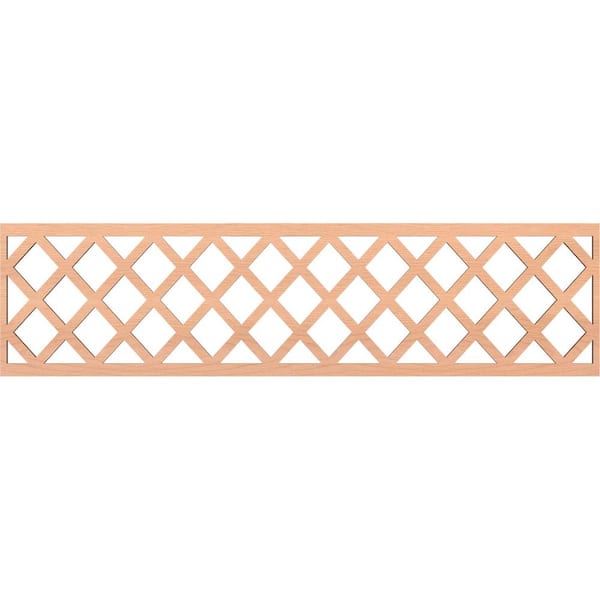 Ekena Millwork Manchester Fretwork 0.25 in. D x 47 in. W x 12 in. L Alder Wood Panel Moulding