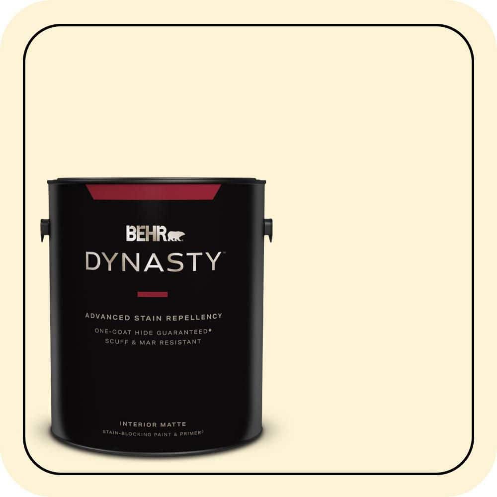 1 gal. #390C-1 Capri Cream Matte Interior Stain-Blocking Paint & Primer