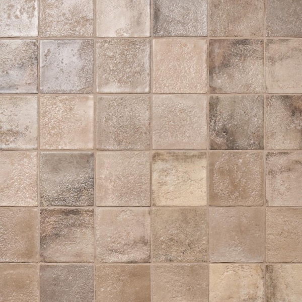Ivy Hill Tile Terrano Taupe 5.11 in. x 5.11 in. Textured Matte Ceramic Wall Tile (6.09 Sq. Ft./Case)