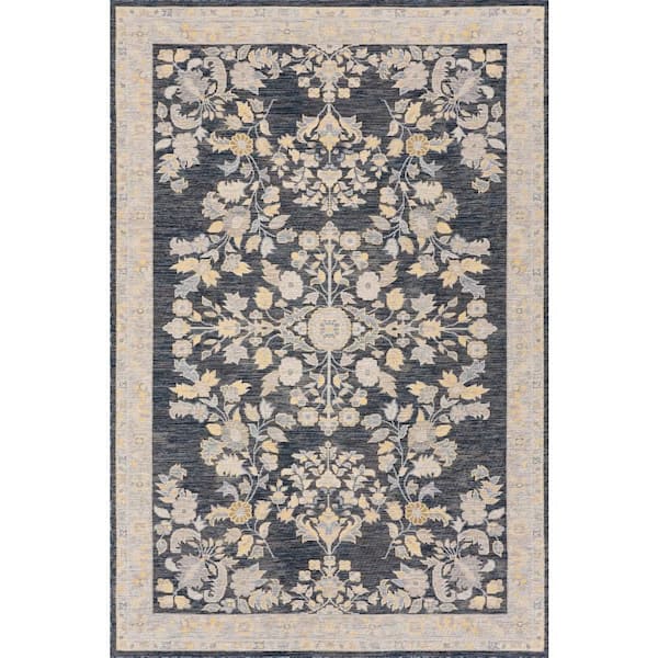 Talora Traditional Navy 8 ft. x 10 ft. Outdoor Area Rug