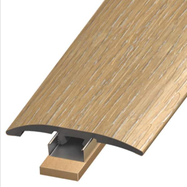 Deco Products SlimTrim Miami Waves 0.25 in. Thick x 2 in. Wide x 94 in. Length Reducer, End Cap and T-Molding