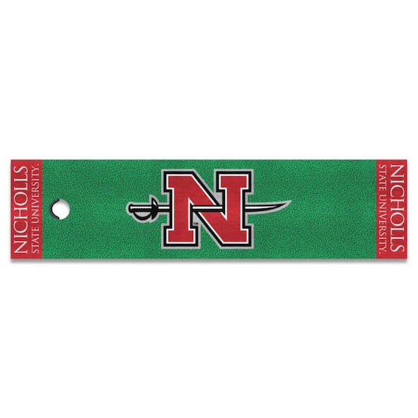 FANMATS 1.5 ft. x 6 ft. Nicholls State University Colonels Putting Green Mat