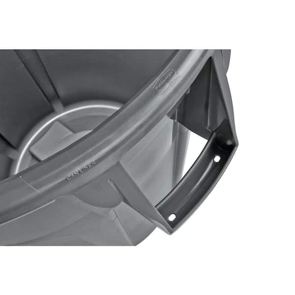 Rubbermaid Commercial Products Brute 55 Gal. Gray Round Vented Trash Can with Lid
