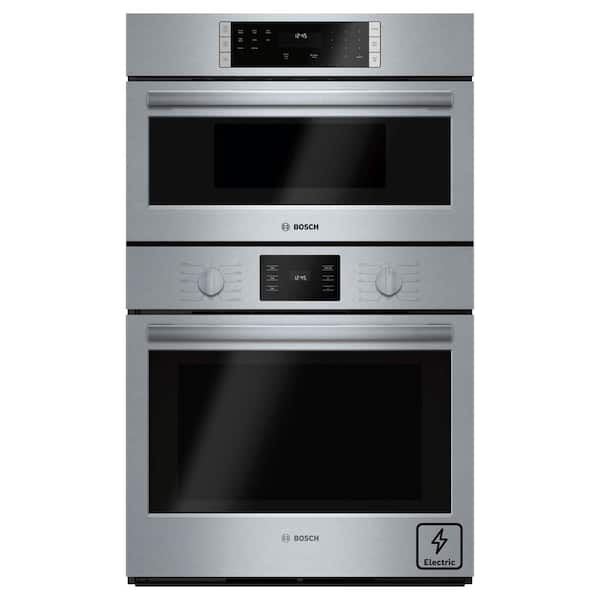 500 Series 30 in. Electric Convection Wall Oven & Built-In Microwave Combo in Stainless Steel w/ Self-Cleaning & Broiler