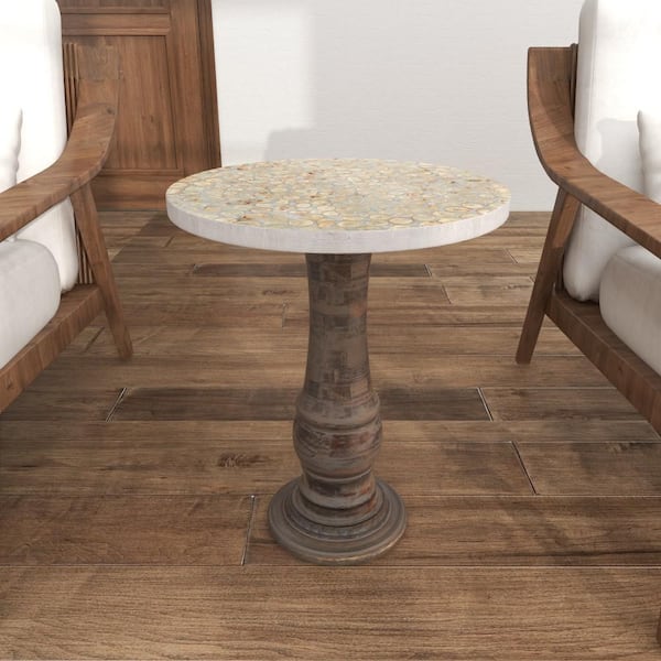 Large round on sale end tables