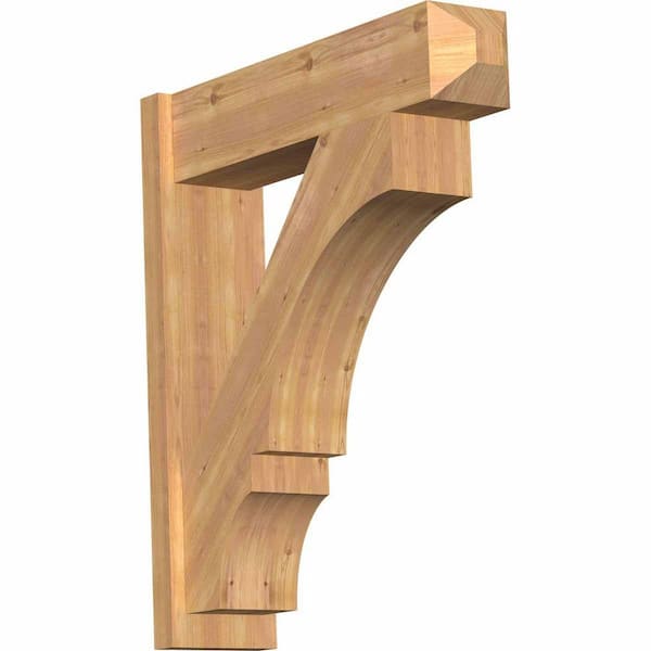 Ekena Millwork 8 in. x 34 in. x 30 in. Balboa Craftsman Smooth Western Red Cedar Outlooker
