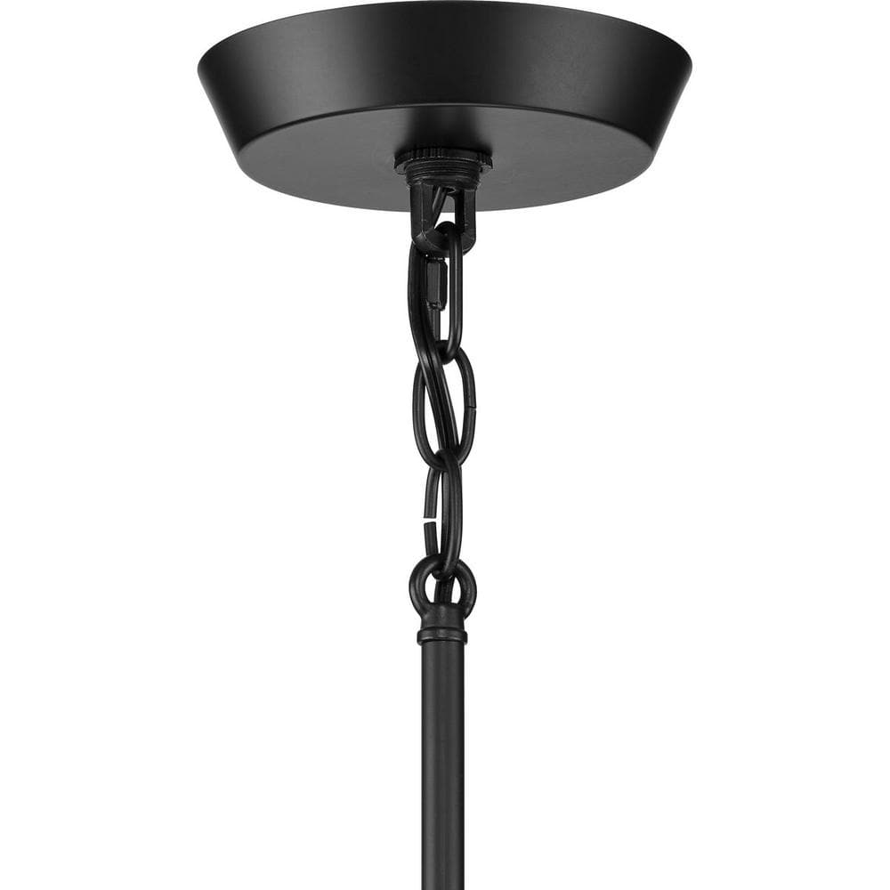 Trimble Matte Black Mid-Century Modern Chandelier
