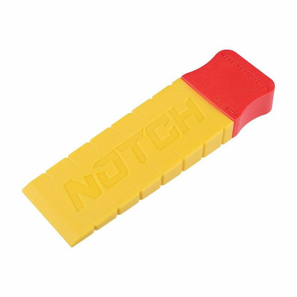 10 in. ABS Plastic Double Tapered Felling Wedge with Textured Surface, Side Ruler Indicators, Easy-Head Grip