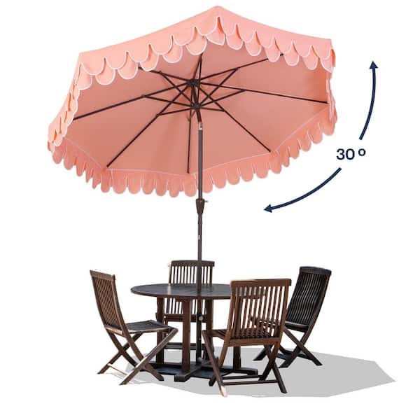 costco cantelever 10 to 13 patio umbrellas Seasons Sentry 10' Square 2-Tier Solar LED Aluminum Cantilever Umbrella  with Base (#1807306)