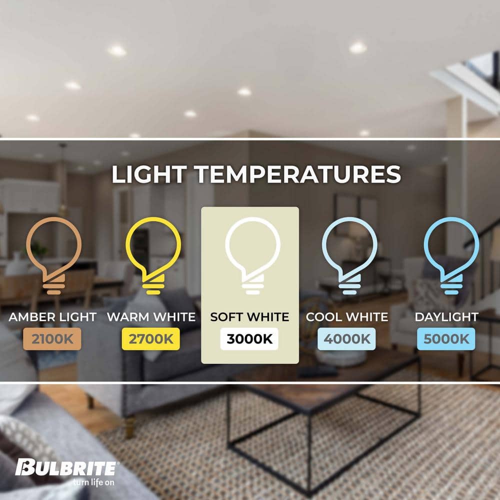 White Aluminum 4'' Dimmable LED Recessed Lighting Kit
