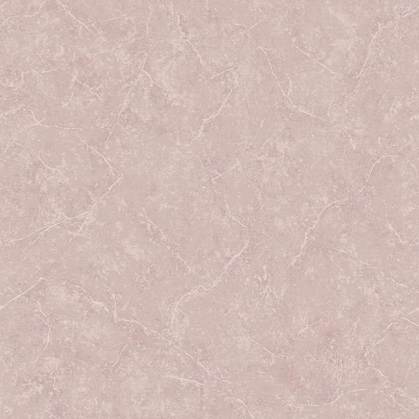 Unbranded Nordic Elements Pink Marble Texture Effect Matte Finish Non-pasted Non-woven Wallpaper Roll