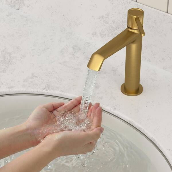 YAWWALK Single-Handle Single Hole Bathroom Sink Faucet with Pop-Up
