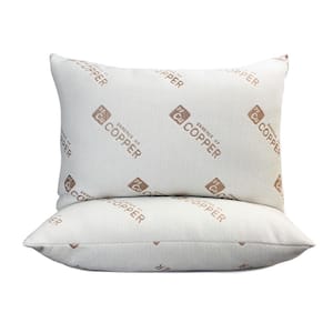 Copper-Infused Hypoallergenic Down Alternative Jumbo Pillows (Set of 4)