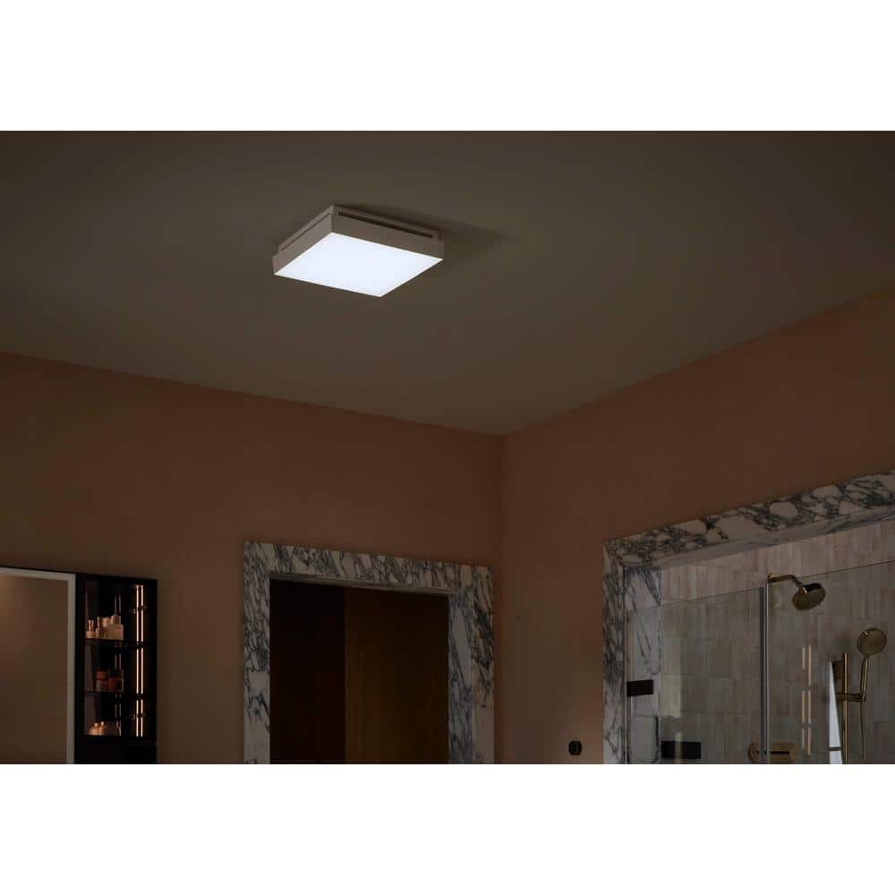 Kohler White Steel LED Ceiling Mount Exhaust Fan