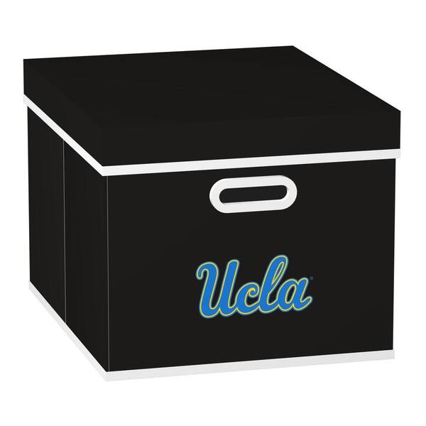 MyOwnersBox College STACKITS UCLA 12 in. x 10 in. x 15 in. Stackable Black Fabric Storage Cube