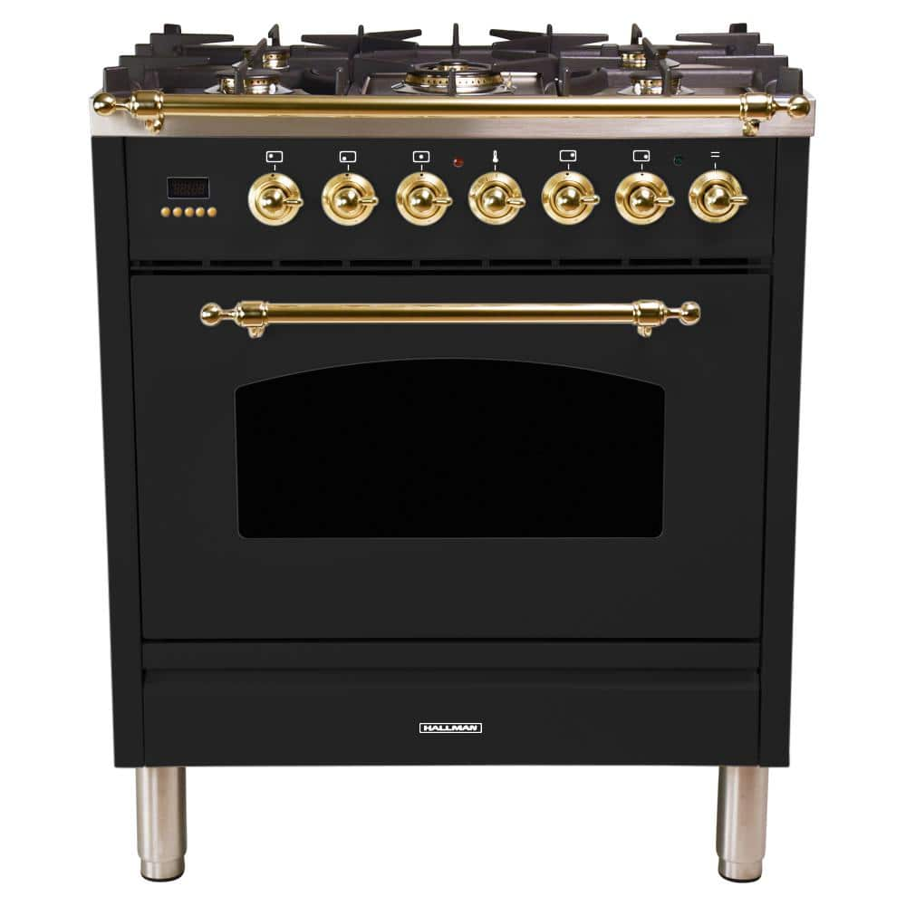 hallman 30 dual fuel range