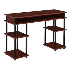 StyleWell 43 in. Rectangular Black Metal Folding Writing Desk with Grey  Wood Top TB20110 - The Home Depot