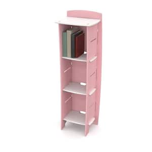 Kid's Bookcase with 3 Shelves in Princess Collection Pink and White