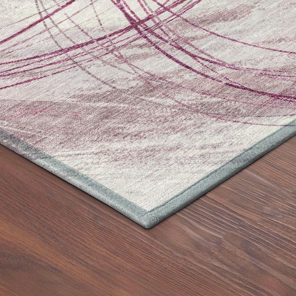 Chantille Machine Washable Indoor/Outdoor Abstract ACN2396 Blush 2 ft. x 3 ft. Accent Rug