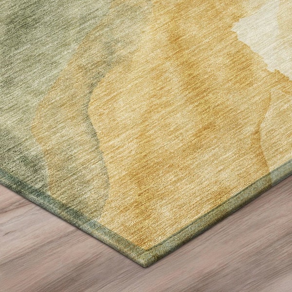 Chantille Machine Washable Indoor/Outdoor Abstract ACN3026 Sage 2 ft. x 3 ft. Accent Rug