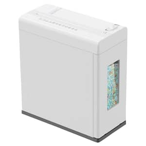 5-Sheet Micro Cut Paper Shredder with 2.65 Gal. Bin, P-5 Security Level, Pull Out Basket and Jam Proof System, White