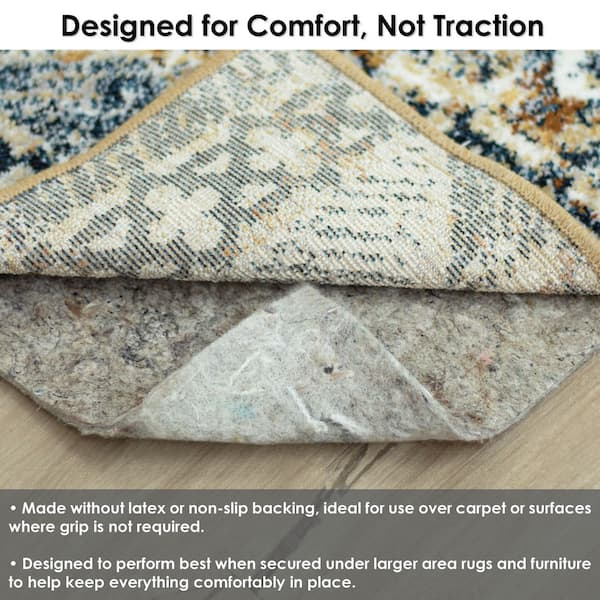 Mohawk Home Comfort Cushion 1/4 in. Grey 5 ft. x 7 ft. Felted Rug