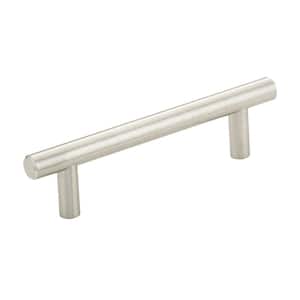 Roosevelt Collection 3 3/4 in. (96 mm) Brushed Nickel Modern Cabinet Bar Pull