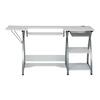 Comet Plus Sewing/office Table With Fold Down Top, Height Adjustable  Platform And Bottom Storage Shelf Black/white - Sew Ready : Target