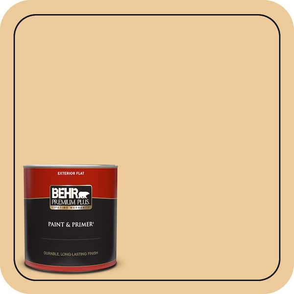 BEHR PREMIUM PLUS 1 qt. #M270-4 Filtered Moon Flat Exterior Paint & Primer