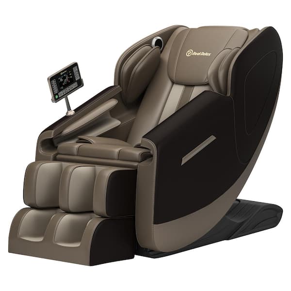 Real Relax Favor 03 Plus Brown Color Full Body Zero Gravity Shiatsu Recliner With Bluetooth And 2330