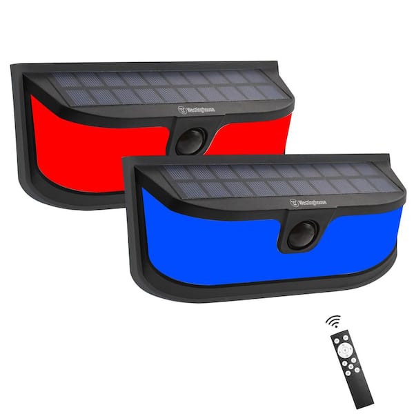 60-Watt Equivalent Integrated LED Black Dusk to Dawn Wall Pack Lights 5000K 2 Pack